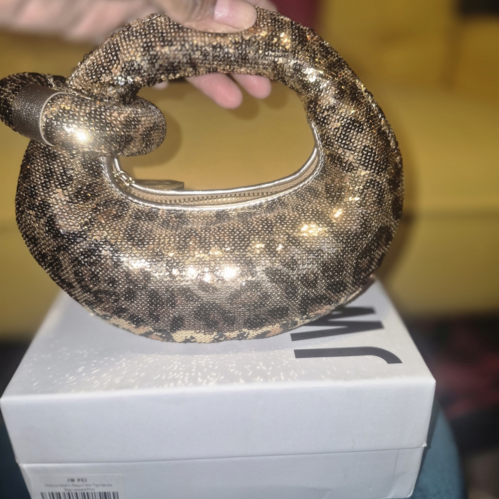 JW PEI Gold Textured Handbag - Picture 3 of 5